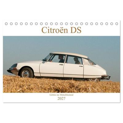 Citroën DS Göttin im Mittelrheintal (Tischkalender 2027 DIN A5 quer), CALVENDO Monatskalender