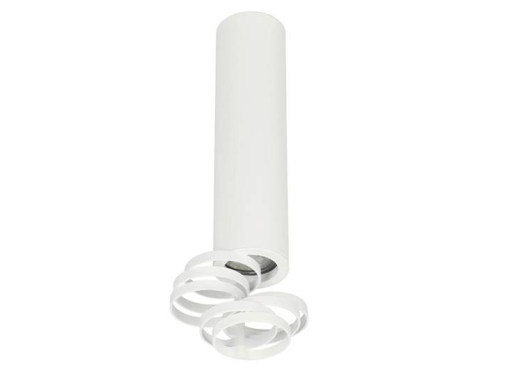 Deckenleuchte Tuba, Weiß, Metall, rund, 6x20x6 cm, RoHS, Europäischer Sicherheitsstandard, LED-Leuchtmittel austauschbar, Lampen & Leuchten, Innenbeleuchtung, Deckenleuchten, Deckenleuchten