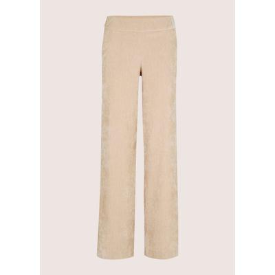 Schlupfhose MADELEINE "Hose Weite Samthose zum Schlüpfen", Damen, Gr. 21, kiesel, melange, Hosen Schlupfhose