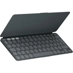 Logitech Keys-To-Go 2 (DE, Universal), Tablet Tastatur, Grau