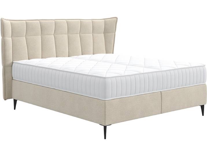 Boxspringbett PALACE beige 180x200cm weich / fest