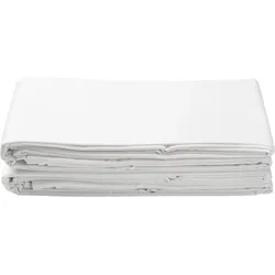 Letti Moderni Bettlaken 180x240 Weiß aus Baumwollsatin – 100 % Baumwolle, mercerisiert, glänzend & atmungsaktiv