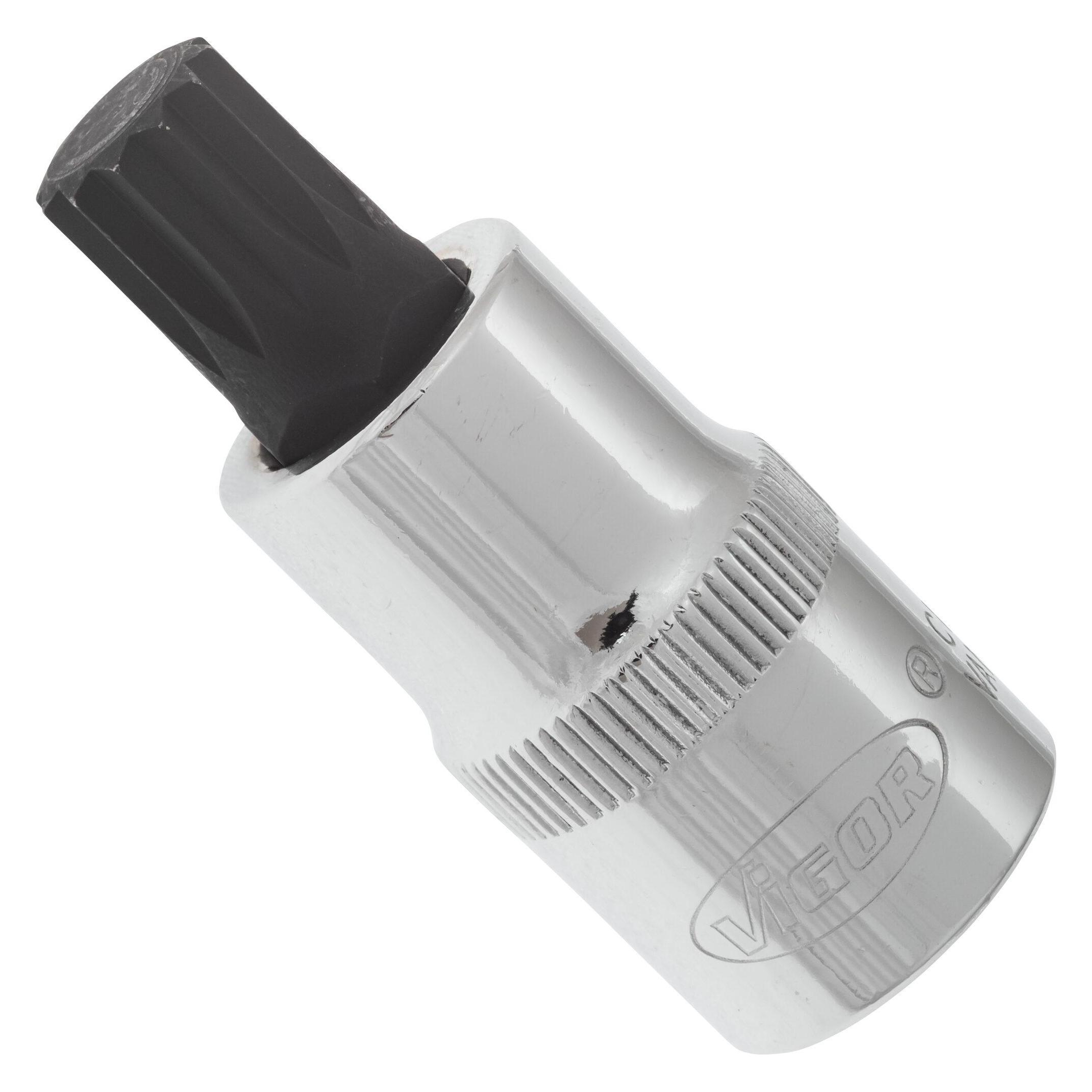 Vigor Innenvielzahn Schraubendreher-Einsatz (XZN) V2099 Vierkant12,5 mm (1/2 Zoll) Innen Viel... (V2099)