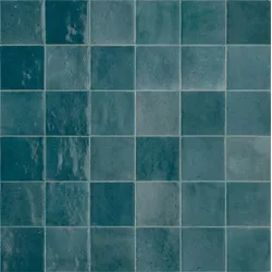 Marazzi Zellige Petrolio 10x10 cm Dekor Wand Glänzend Leicht Strukturiert Lux