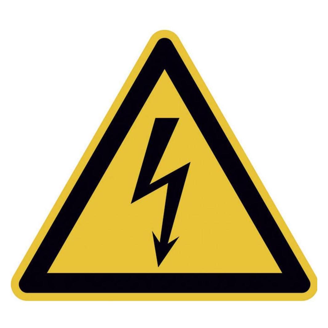 Wolk Warnschild Fol 500 St. elektr.Spannung SL25mm (4044589038036)
