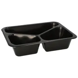 Papstar 400 Mehrweg-Menüschalen 3-geteilt 227x178x49mm - MW-Pflicht ab 01/23