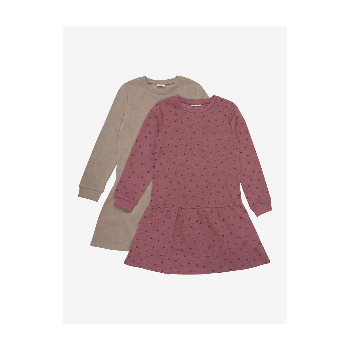 Minymo Sweat Dress LS (2-pack) apple butter (4640) 80 5750-4640-80