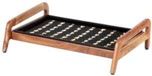 Jani Single-Tier Natural Stand 2-Pair Rubber Boot Tray