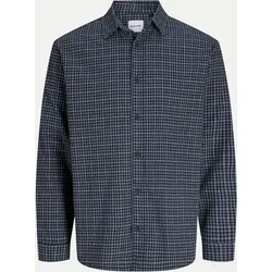 Relaxed-Fit Hemd JJCARTER mit Karo-Muster Blau L