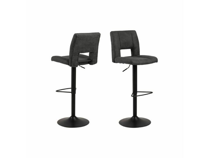 Trendstore Adante Barhocker - Textilgewebe Preston Stoff anthraz
