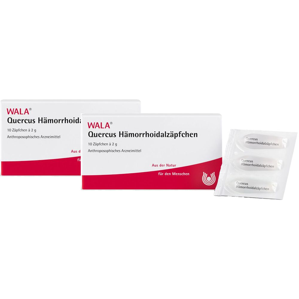 Quercus Hämorrhoidalzäpfchen Doppelpack 2x10x2 g Suppositorien