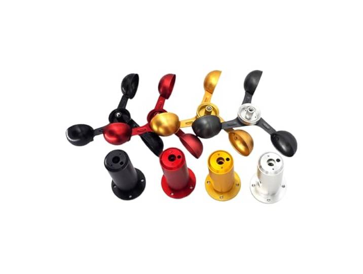Drei Tassen Aluminium-Windgeschwindigkeitssensor(Black RS485sensor+display)