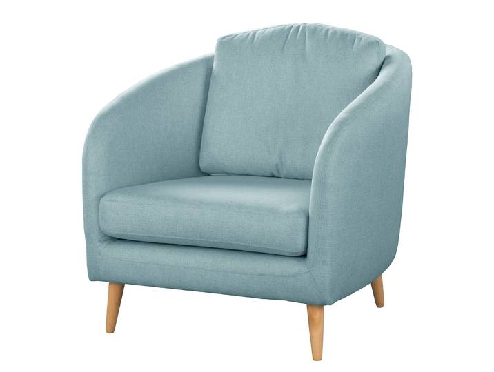 Sessel Sarrato Blau Webstoff Lioba 90 x 89 x 88cm
