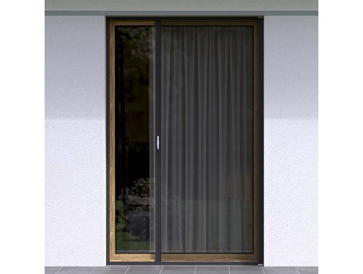 Insektenschutzrollo für Türen, Aluminiumrahmen, anthrazit, nach