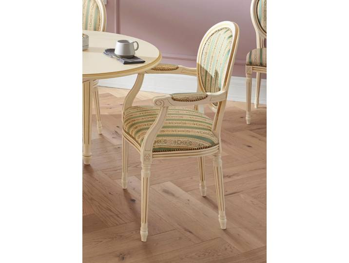 Stuhl HOME AFFAIRE LUIGI , weiß (creme, weiß lackiert, gruen, gelb), Stühle, Stuhl, 1 Stück