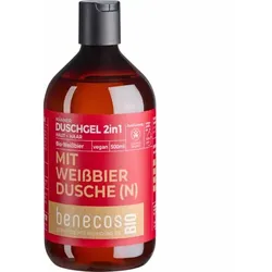 benecos Duschgel 2in1 mit Weißbier 500ml