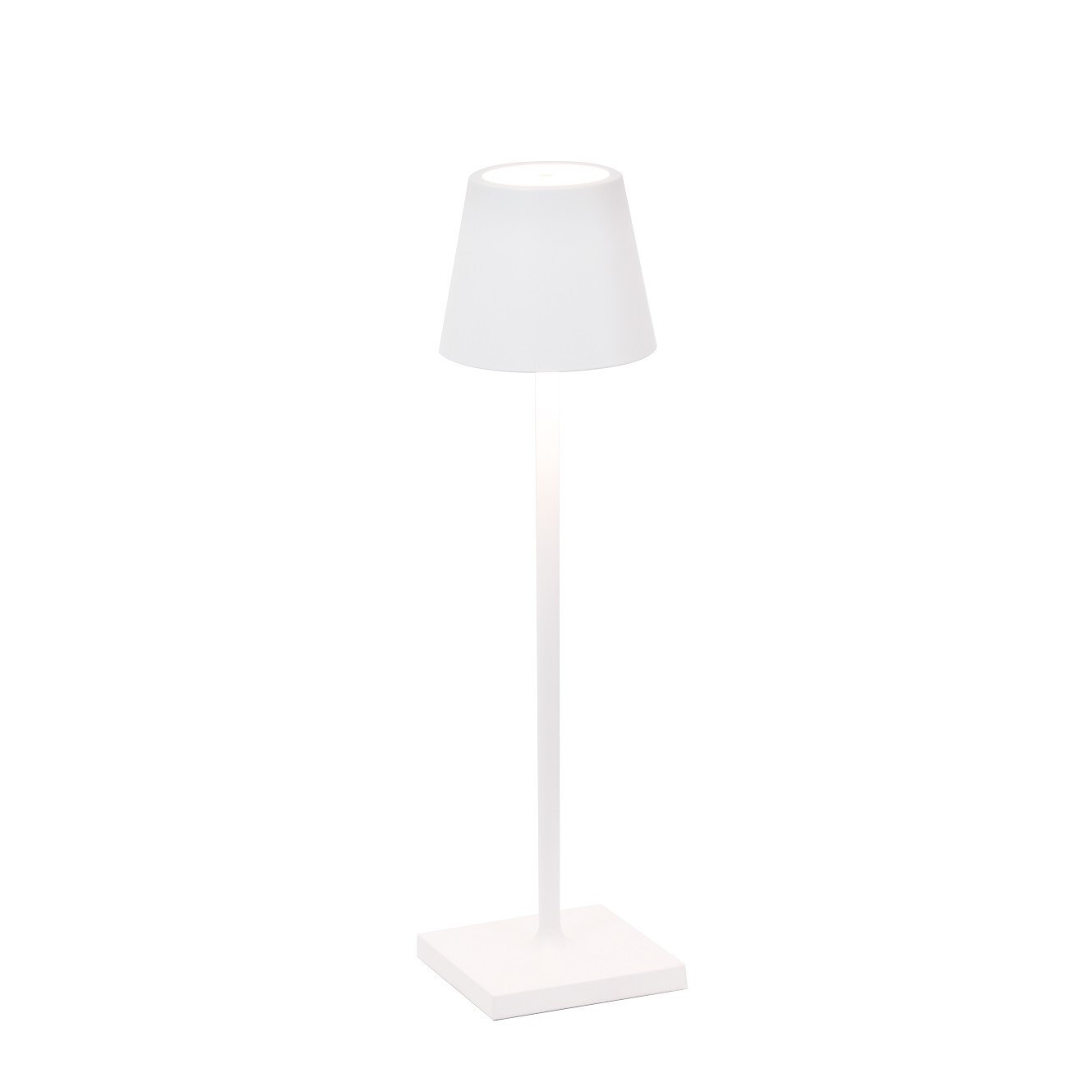 Zafferano Poldina Pro Micro LED accu tafellamp wit