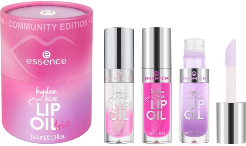 essence Hydra Kiss Lip Oil Trio lip set
