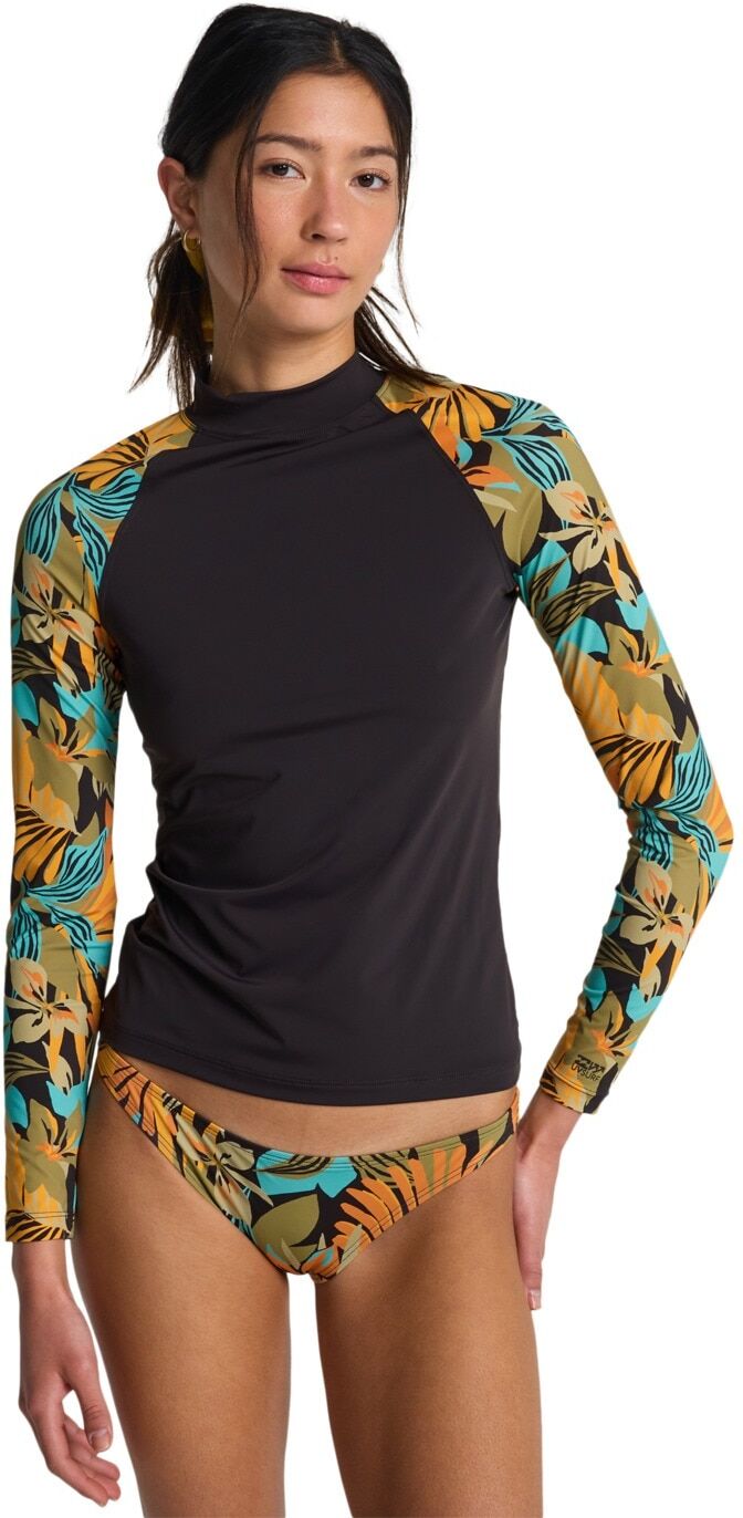 Badeanzug BILLABONG "Ls Rashguard", Damen, Gr. S, schwarz, Polyamid, Badeanzüge Badeanzug
