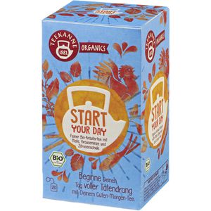 Teekanne Tee Organics, Start Your Day, BIO, Kräutertee, 45 g, 20 Beutel