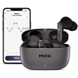 Mixx Streambuds Custom 3 (NC, 6 h, Kabellos), Kopfhörer, Schwarz