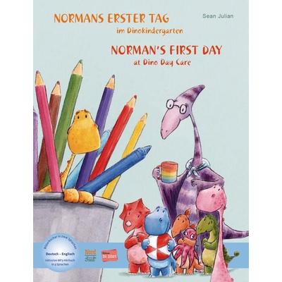 Normans erster Tag im Dinokindergarten (Deutsch-Englisch), Gebundene Ausgabe von Sean Julian, Hueber, 978-3-19-629620-4