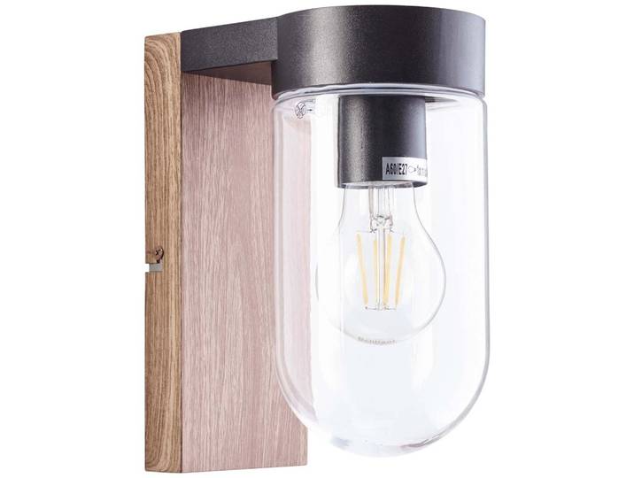 BRILLIANT Applique extérieure Cabar brun IP44 E27 40 Watt dimmable g. f. Lampe normale