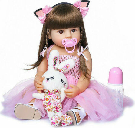 Zhixia Levensechte Reborn Baby Pop van Zacht Siliconen-vinyl, 55 cm