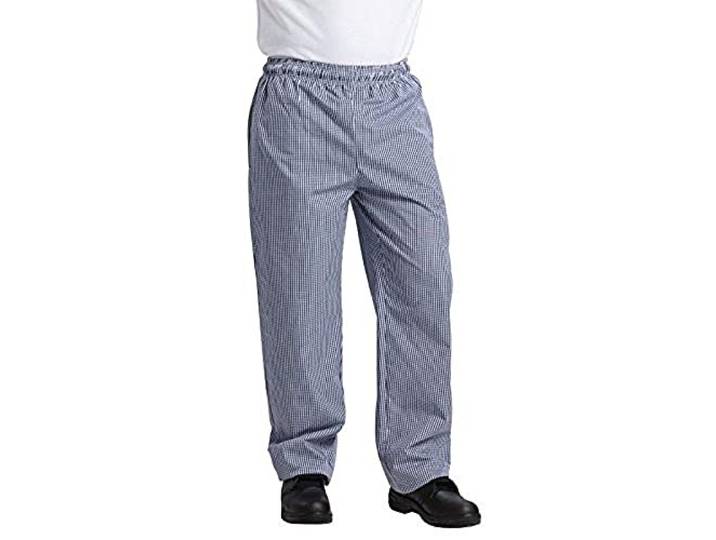 Whites Chefs Kleding B311-S Whites Vegas Chef Broek, Klein, Blauw en Wit Ruitje