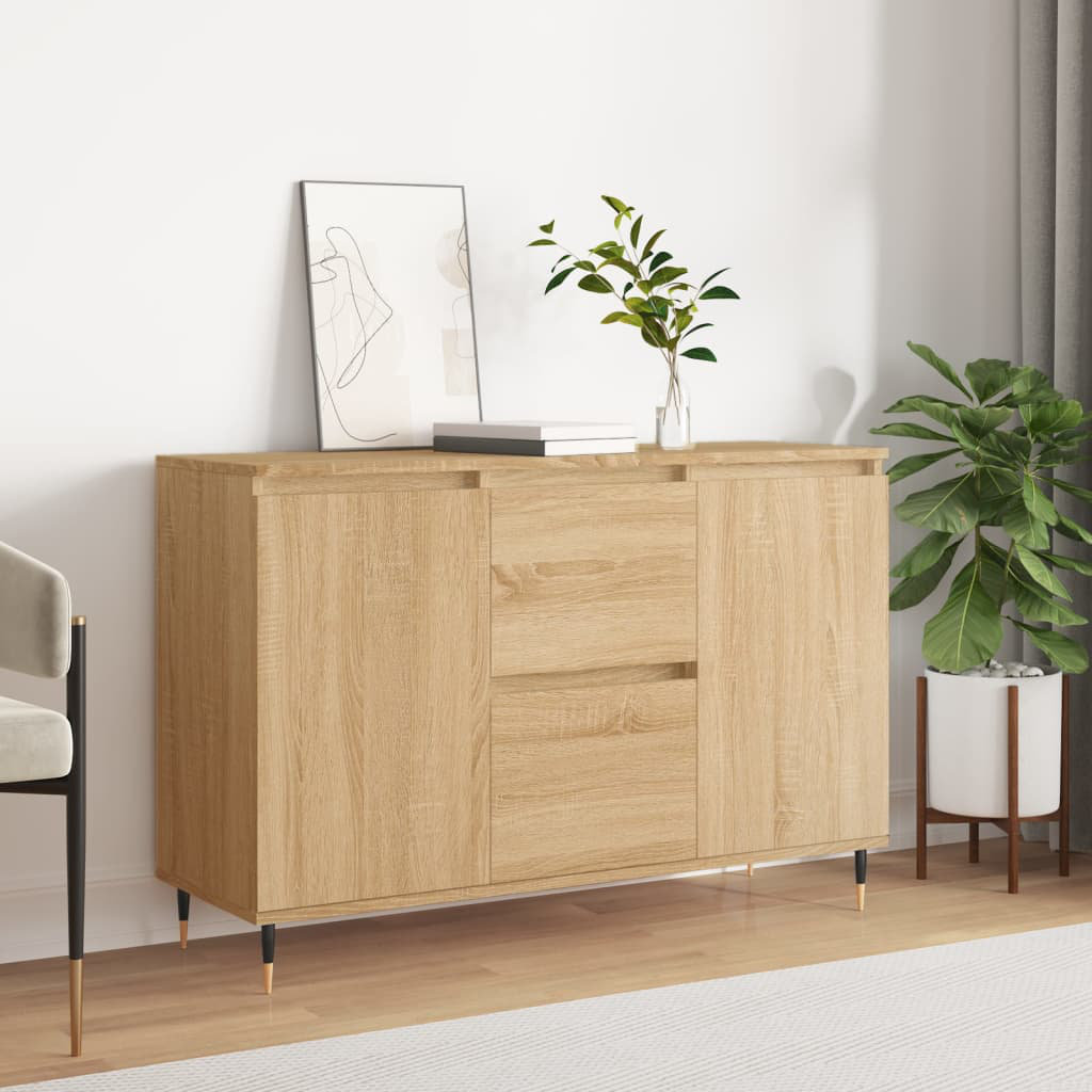 17 Stories Mariolino 104cm Sideboard Sonoma Oak 70cm H X 104cm W X 35cm D