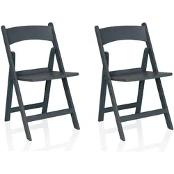 hjh LIVING Outdoor Stuhl 2er Pack TRAVANO 1 Kunststoff