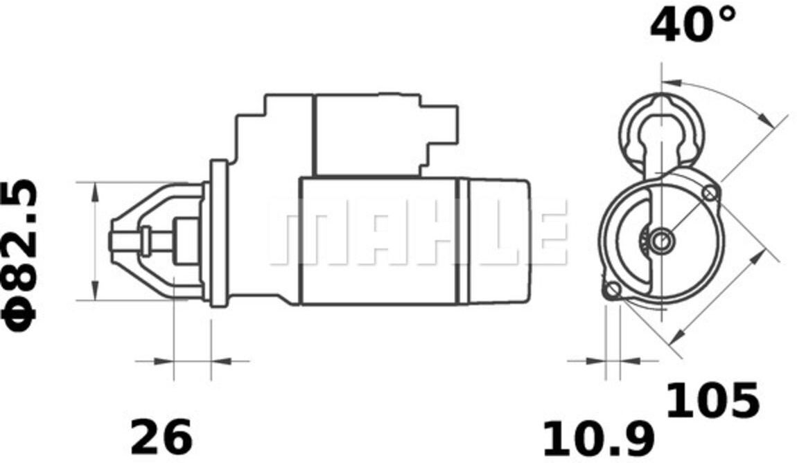 Starter MAHLE MS 36