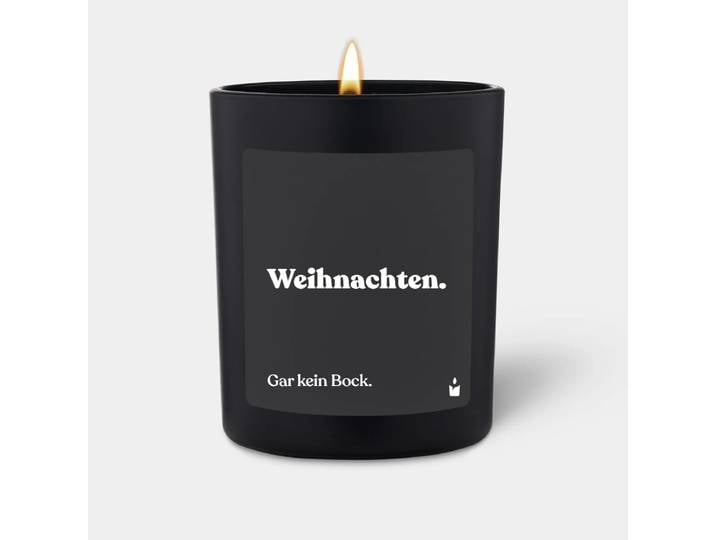 Duftkerze Flowery Weihnachten. Gar kein Bock.