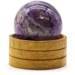 Gemstone Sphere 50mm - African Amethyst with Stand