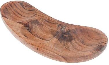 IH Casa Decor Acacia Oiled Wooden 3 Section Dish Small