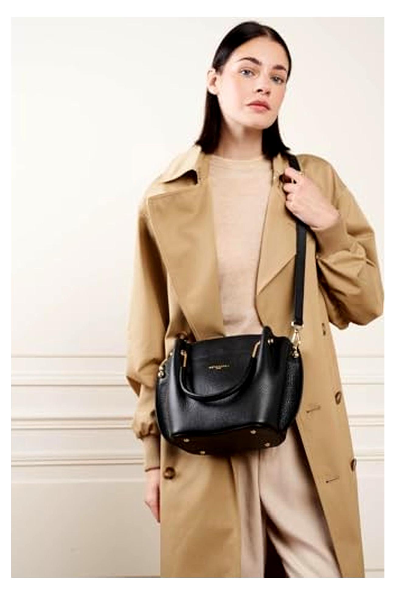 Foulonne Double Handtasche schwarz