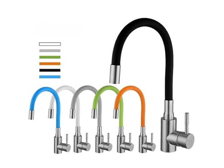 Küchenarmatur, Edelstahl, Küchenspüle, Wasserhahn, flexibler Schlauch, Wasserhahn for heißes und kaltes Wasser, Waschbecken-Mischbatterie, Kran, Torneira(A1114N-T9)