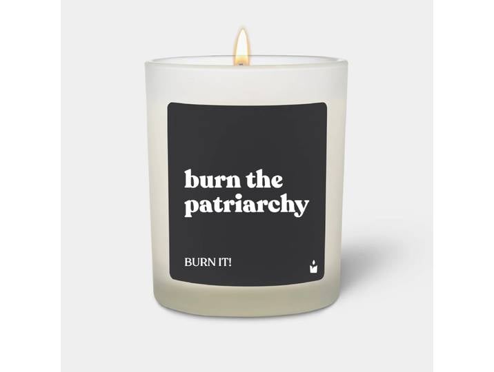 Duftkerze Flowery burn the patriarchy - burn it!
