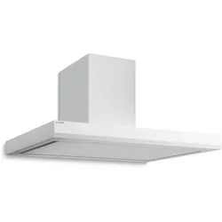 Velaire Dunstabzugshaube   Edel, minimalistisch, kraftvoll   Energieklasse A++   595 m3/h   90 cm Weiß