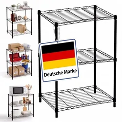 Relaxdays Metallregal Drahtgitter Schwarz