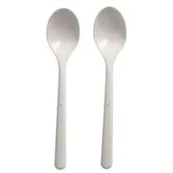 Papstar Kaffeelöffel, Bio-PP 13 cm weiß extra stabil, 50 Stück