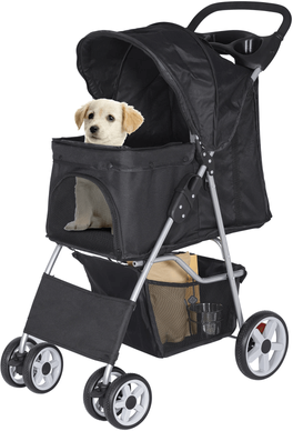 Cozy Casa Charm Premium Pet Dog Stroller Travel Carriage, 4 Wheel Foldable Pet Carrier Cart With Cup Holder, Mesh Canopy & Safety Brake Premium Pet Dog Stroller Travel Carriage, 4 Wheel Foldable Pet Carrier Cart With Cup Holder, Mesh Canopy & Safety Brake