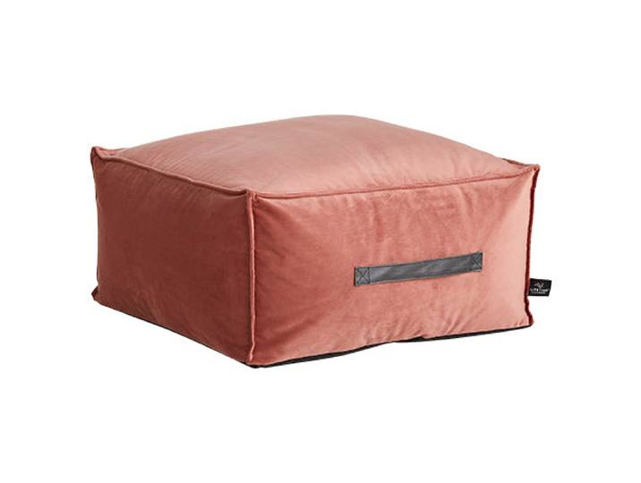 Lifetime vierkant zitkussen - velours dark blush