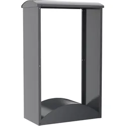 Tchibo - Bogen-Kaminholzregal - 98x52x160cm - anthrazit -