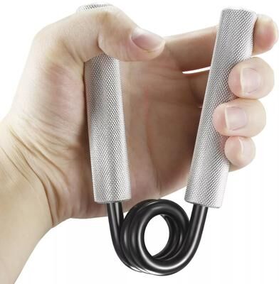 GlowBake Heavy Duty Metal Hand Gripper, Adjustable Strength Exercise Gripper For Forearm & Wrist Training 200lbs