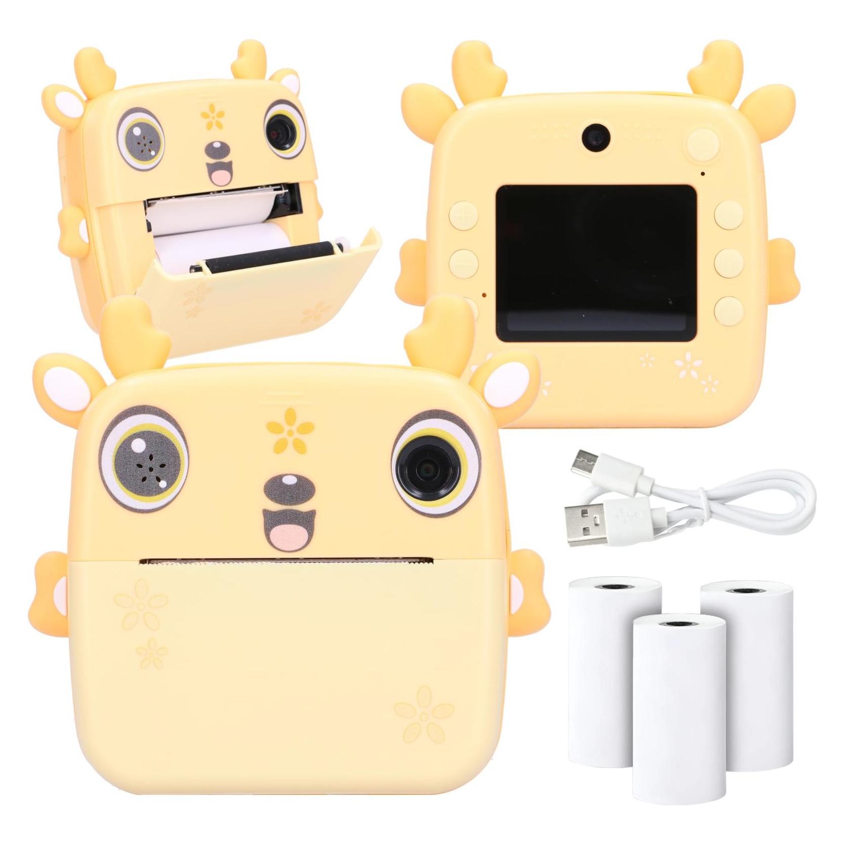 Extralink Set | Thermodrucker EPP-006 Gelb + Thermopapier 3 Rollen | rehbraun (Bluetooth) (EX.21328)