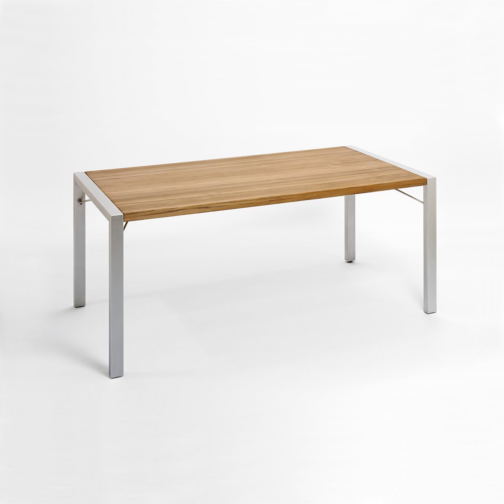 Weishäupl Flip Tisch (Edelstahl gebürstet, 180 x 90cm) Edelstahl gebürstet | 180 x 90cm FL189002