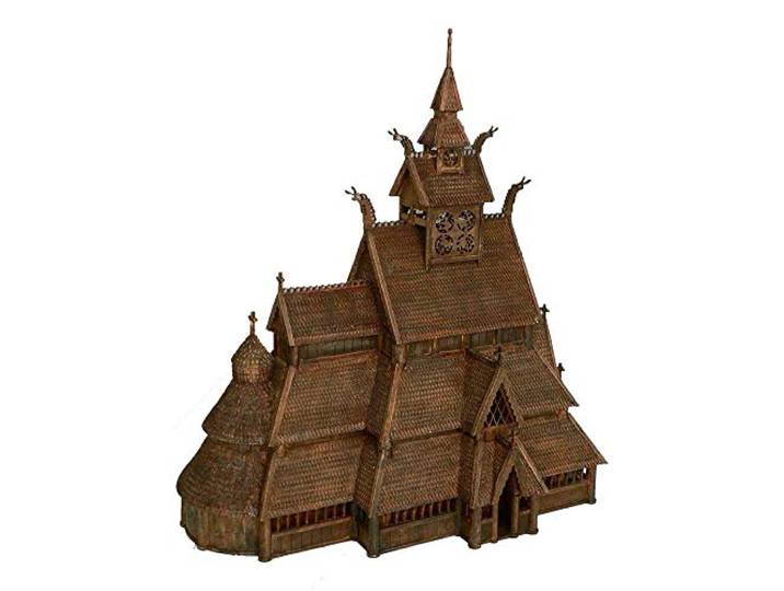 Best Price Square Gol Stabkirche 1:87 Baukasten