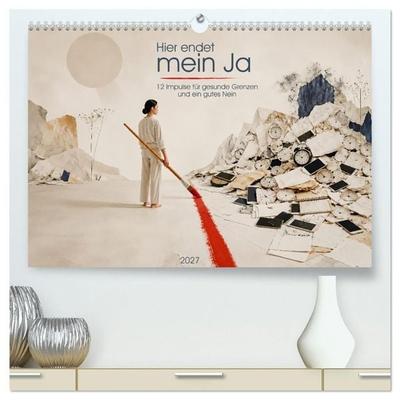 Hier endet mein Ja (hochwertiger Premium Wandkalender 2027 DIN A2 quer), Kunstdruck in Hochglanz