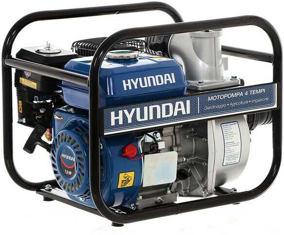 Hyundai 35604 - Motopompa a scoppio autoadescante - Raccordi 80 mm